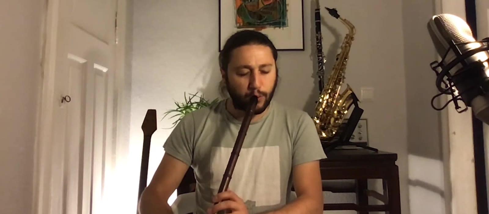 Deniz Mahir Kartal playing the kaval